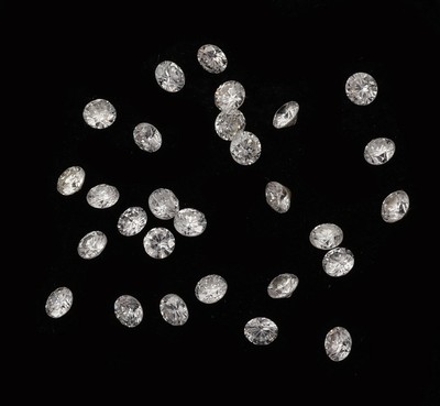 Lot lose Brillanten, ca. 0.96 ct Weiß-l. get. Weiß/si-p 1
