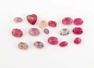 Lot lose Turmaline zus. ca. 16.5 ct, versch. Schliffformen