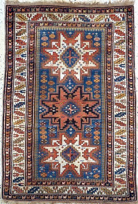 Schirwan Kazak antik, Kaukasus, 19.Jhd, Wolle auf Wolle, ca. 170 x 120 cm, EHZ: 2,aus Sammlungsauflösung