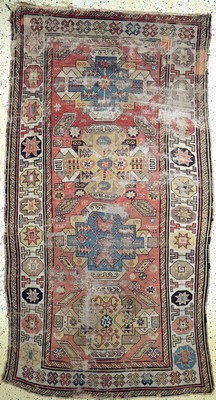 Antiker Kazak, Kaukasus, 19.Jhd, Wolle auf Wolle, ca. 280 x 155 cm, EHZ: 4,aus Sammlungsauflösung