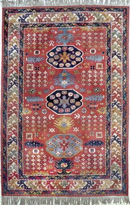 Tetex alt, Europa, Mitte 20.Jhd, Wolle auf Baumwolle, ca. 271 x 184 cm, Reinigungsbedürftig, EHZ: 2