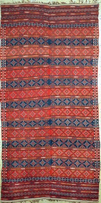 Antiker Verneh(2 Bahnig), Türkei, um 1900, Wolle auf Wolle, ca. 285 x 145 cm, EHZ: 2,aus Sammlungsauflösung