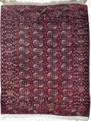 Tekke antik, Turkmenistan, 19.Jhd, Wolle auf Wolle, ca. 160 x 130 cm, EHZ: 2,aus Sammlungsauflösung