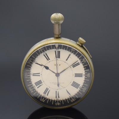 GOLAY & SON Deckwatch, England um 1949, verschr. Nickelgeh., laut Bodengravur für die britische Armee, Zifferblattaußenkranz mit 360er Teilung, ...
