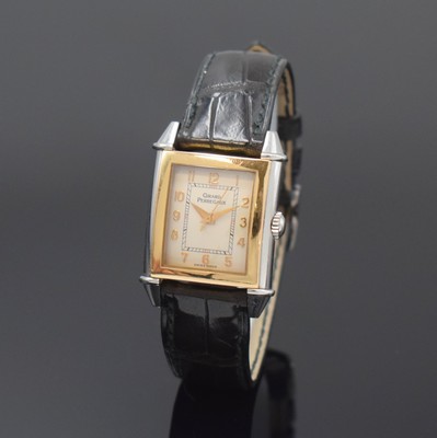 GIRARD PERREGAUX Vintage Damenarmbanduhr Referenz 2591, Schweiz um 1995, quarz, Edelstahl/Gold komb. inkl. orig. Lederband m. orig. Dornschl. in WG ...