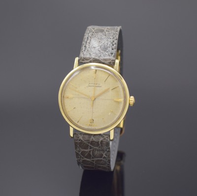 OMEGA Seamaster sehr seltene Armbanduhr mit Omega-Logo und Schriftzug bei 6 Referenz 14745, Automatik, Schweiz um 1960, Edelstahl-Einschalengeh. m. ...