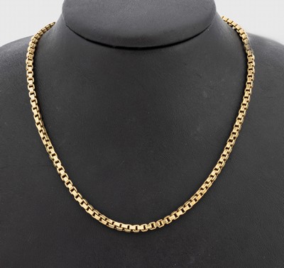 18 kt Gold Venezianer-Kette, GG 750/000, L.ca. 80 cm, Federringschließe, ca. 22.7 g