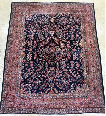 Sarogh Us-Re Import, Persien, um 1920, Wolle auf Baumwolle, ca. 410 x 313 cm, EHZ: 2,reinigungsbedürftig