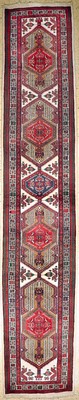 Sarab , Persien, Wolle auf Wolle, ca. 447 x85 cm, EHZ: 1-2