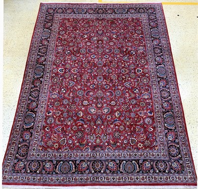 Mesched alt, Persien, Mitte 20.Jhd, Wolle auf Baumwolle, ca. 490 x 335 cm, nahezu neuwertig
