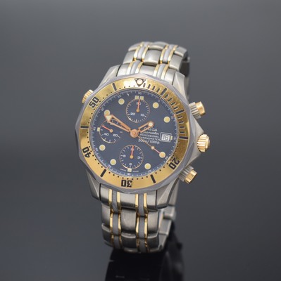 OMEGA Armbandchronograph Seamaster Professional Referenz 178.0504/378.0504, Schweiz um 1994, Automatik, Chronometer in Titan/Rotgold kombiniert inkl. ...