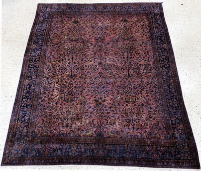 Us Re-Import Keschan antik, Persien, 19.Jhd, "Manchester-Korkwolle, ca. 420 x 320 cm, EHZ: 2-3