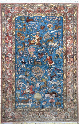 Ghom alt, Persien, Mitte 20.Jhd, Wolle mit Seide, ca. 210 x 140 cm, EHZ: 3