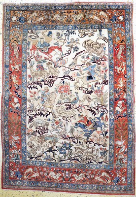 Ghom Kork, Persien, Mitte 20.Jhd, Korkwolle, ca. 200 x 140 cm, EHZ: 3