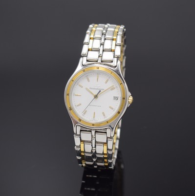 Jaeger-LeCoultre Heraion Armbanduhr in Stahl/Gold Referenz 114.5.89, Schweiz um 1990, Automatik, orig. Gliederband m. dopp. Faltschl., Boden m. ...