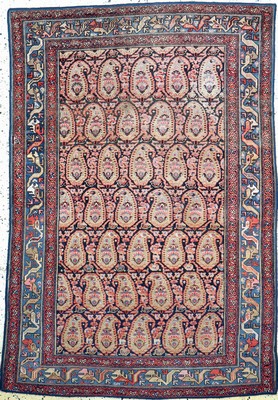 Antiker Malayer, Persien, 19.Jhd, Wolle aufBaumwolle, ca. 195 x 125 cm, EHZ: 3