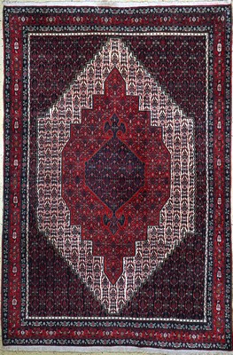 Senneh alt, Persien, Mitte 20.Jhd, Wolle auf Baumwolle, ca. 307 x 205 cm, EHZ: 2