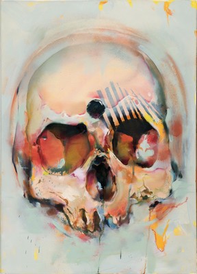 Maria Trezinski, geb. 1994 Braunschweig, Katakomben Relikt, Öl/Lwd, rückseitig sign., dat. 2019 und betitelt, ca. 70x50cm