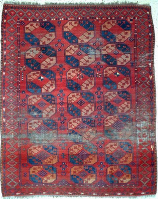 Ersari antik, Turkmenistan, 19.Jhd, Wolle auf Wolle, ca. 263 x 213 cm, EHZ: 4