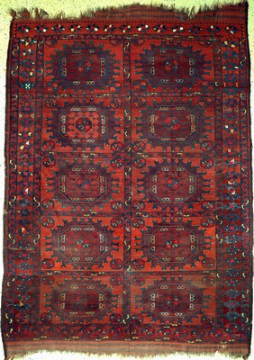 Ersari antik, Turkmenistan, 19.Jhd, Wolle auf Wolle, ca. 293 x 226 cm, EHZ: 4