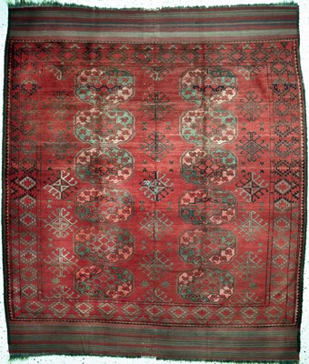 Ersari antik, Turkmenistan, 19.Jhd, Wolle auf Wolle, ca. 263 x 229 cm, EHZ: 4