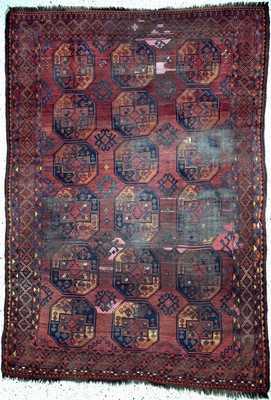 Ersari antik, Turkmenistan, 19.Jhd, Wolle auf Wolle, ca. 288 x 201 cm, EHZ: 4