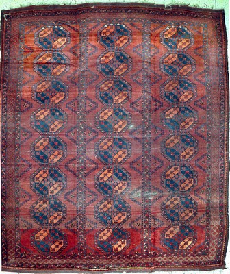 Ersari antik, Turkmenistan, 19.Jhd, Wolle auf Wolle, ca. 344 x 304 cm, EHZ: 4