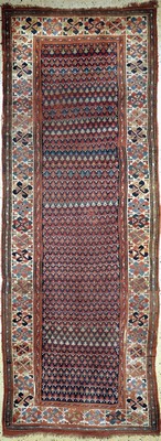 Antiker Shahsawan, Persien, 19.Jhd, Wolle auf Wolle, ca. 372 x 140 cm, EHZ: 4