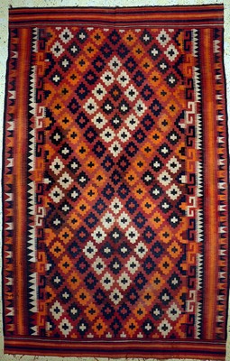 Maymaneh Kelim, Afghanistan, Mitte 20.Jhd, Wolle auf Wolle, ca. 336 x 218 cm, EHZ: 3