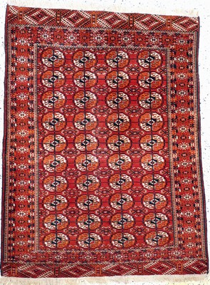 Tekke Herdteppich, Turkmenistan, um 1900, Wolle auf Wolle, ca. 163 x 119 cm, EHZ: 2-3