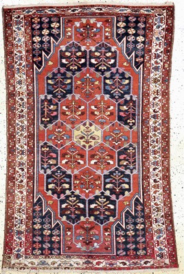 Mazlaghan alt, Persien, Anfang 20.Jhd, Wolle auf Baumwolle, ca. 202 x 128 cm, EHZ: 2-3