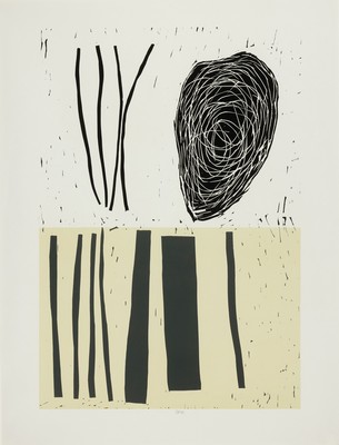 Jürgen Partenheimer, geb. 1947 München, Farblithographie, monogr. und dat. 91, ca. 60x42cm, PP, u.Gl., R. ca. 86x67cm