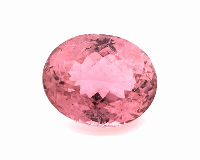 Loser pinkfarbener Turmalin ca. 15.0 ct, Ovalfacett., ca. 16.4 x 13.3 x 10.0 mm