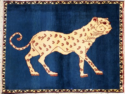 Kashkuli fein alt, Persien, Mitte 20.Jhd, Wolle auf Wolle, ca. 134 x 102 cm, EHZ: 2, (kleine Restaurierungen)