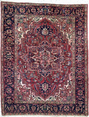 Heriz alt, Persien, Anfang 20.Jhd, Wolle auf Baumwolle, ca. 185 x 145 cm, EHZ: 2