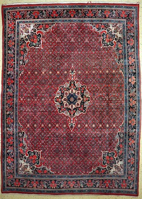 Bidjar alt, Persien, Mitte 20.Jhd, Wolle auf Baumwolle, ca. 370 x 270 cm, verblasst, EHZ: 2