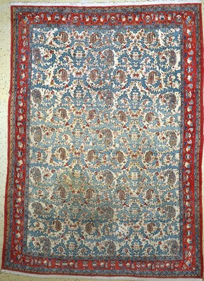 Ghom alt, Persien, Mitte 20.Jhd, Wolle auf Baumwolle, ca. 326 x 240 cm, EHZ: 3, (fleckig)
