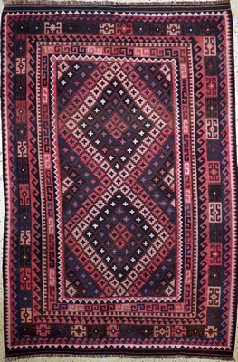Kelim Meymaneh, Afghanistan, Mitte 20.Jhd, Wolle auf Wolle, ca. 290 x 196 cm, EHZ: 2