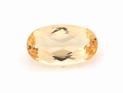 Loser Imperialtopas, ca. 4.27 ct, ovalfacett.