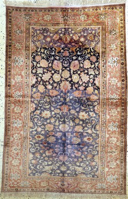 Seiden Kayseri, Türkei, Anfang 20.Jhd, Seide auf Baumwolle, ca. 182 x 122 cm, verfärbt, EHZ: 3