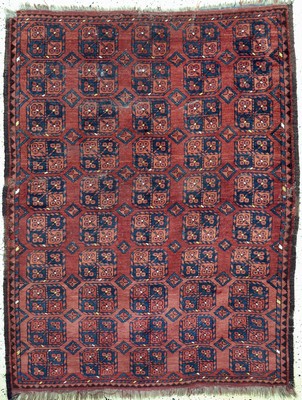 Antiker Ersari, Turkmenistan, 19.Jhd, Wolleauf Wolle, ca. 200 x 155 cm, EHZ: 3, (kleine Restaurierungen)