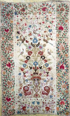 "Buchara"Susani antik, Uzbekistan, 19.Jhd, Seidenstickerei, ca. 224 x 137 cm, EHZ: 3