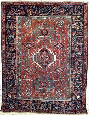 Garadjeh alt, Persien, Anfang 20.Jhd, Wolleauf Baumwolle, ca. 200 x 154 cm, EHZ: 3