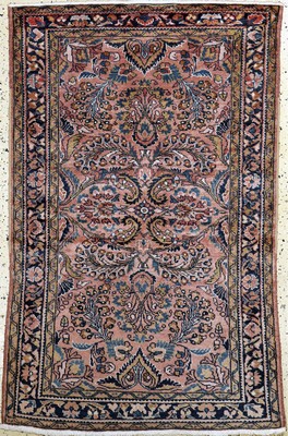 Us Re-Import Lilian, Persien, Anfang 20.Jhd, Wolle auf Baumwolle, ca. 155 x 105 cm,EHZ: 2