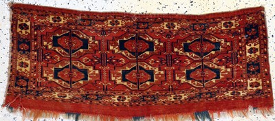 Tekke Torba antik, Turkmenistan, 19.Jhd, Wolle auf Wolle, ca. 102 x 39 cm, EHZ: 4