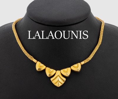 18 kt Gold ILIAS LALAOUNIS Collier, GG 750/000, Arbeit des bekannten griechischen Goldschmieds, zu seinen Kunden gehörten u.a. Jackie Kennedy, ...