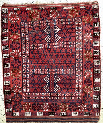 Antiker Beschir Engsi, Turkmenistan, 19.Jhd, Wolle auf Wolle, ca. 198 x 169 cm, EHZ: 4