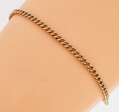 14 kt Gold Armband, GG 585/000, L. ca. 18.5cm, Federringschließe, ca. 5.1 g