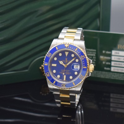 ROLEX Herrenarmbanduhr Oyster Perpetual Date Submariner Referenz 116613LB, Automatik, G-Serie, LC 286, Chronometer der Superlative in Edelstahl/Gold ...