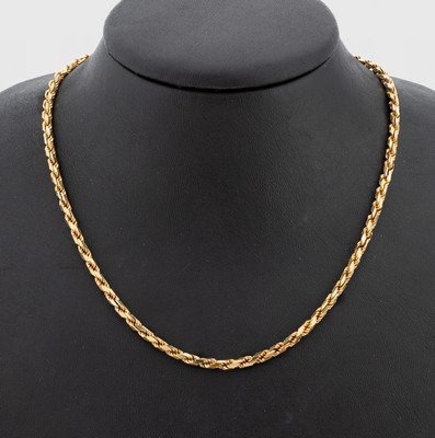 8 kt Gold Kette, GG 333/000, L. ca. 70 cm, Karabinerschließe, ca. 23.8 g